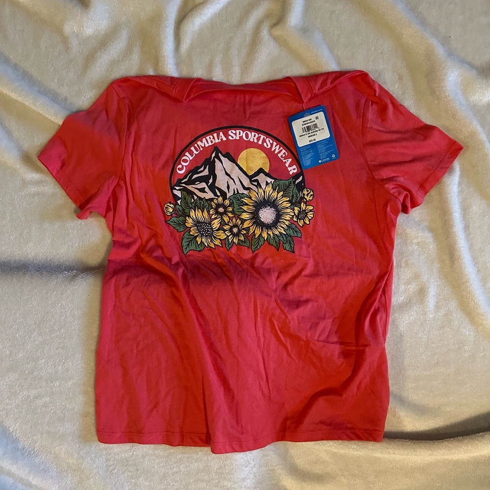 Columbia Red Graphic Short Sleeve Tee